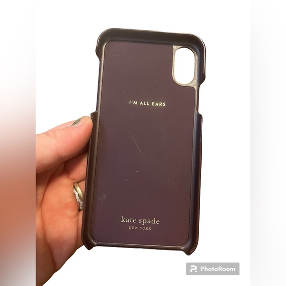 Kate Spade New York IPhone XS/X Orange and Black Animal Scale Pattern - Picture 3 of 9